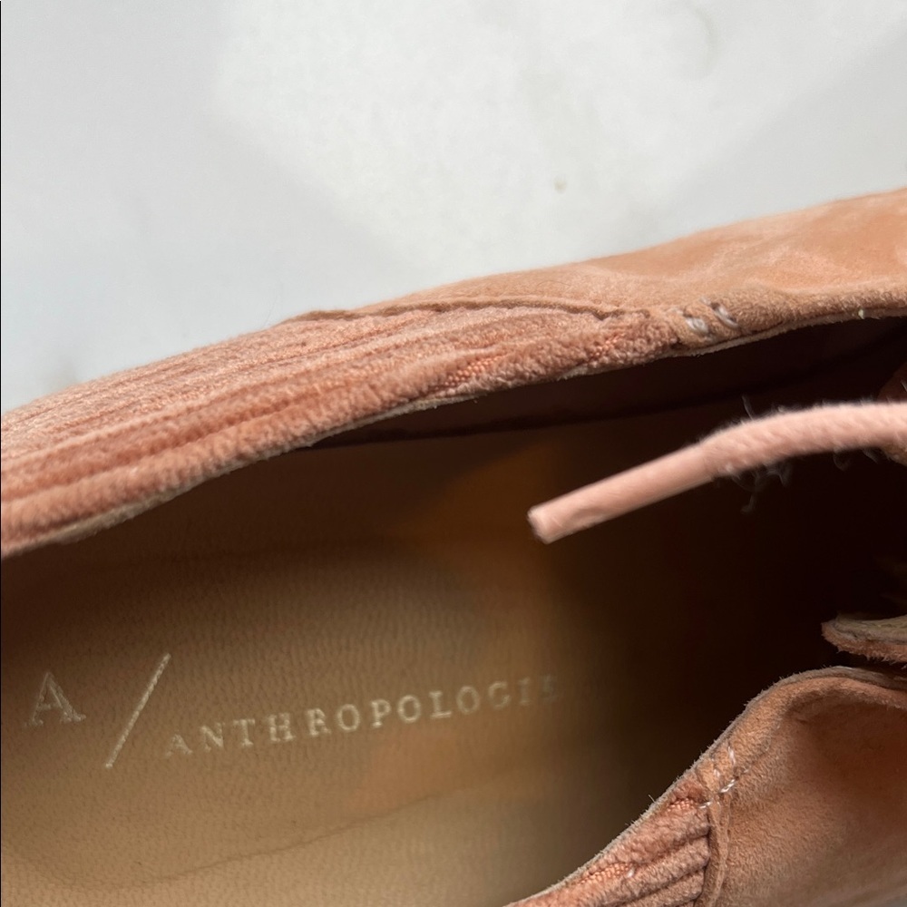 Anthropologie Blush Pink Corduroy Oxford Loafers Spain Sz 39 US 8.5 - Picture 9 of 12